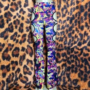 Trippy Toxin Cutout Flare Pants